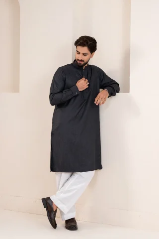 Premium Solid Jacquard Panjabi for Men