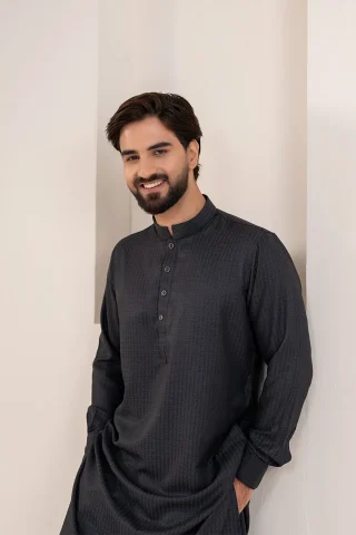 Premium Solid Jacquard Panjabi for Men
