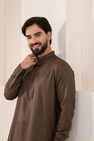 Premium Solid Jacquard Panjabi for Men
