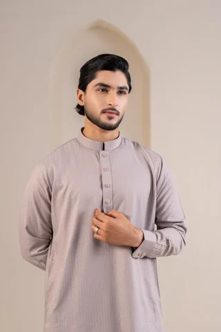 Premium Solid Jacquard Panjabi for Men