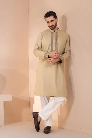 Blended Tencel Panjabi for Men full view