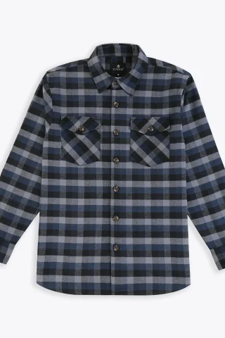 Relaxed Fit Flannel Overshirt