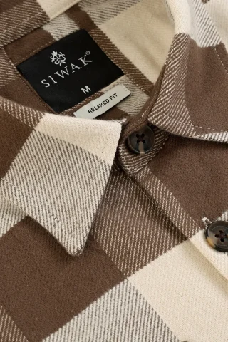 Relaxed Fit Flannel Overshirt