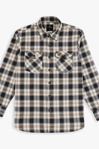 Relaxed Fit Flannel Overshirt