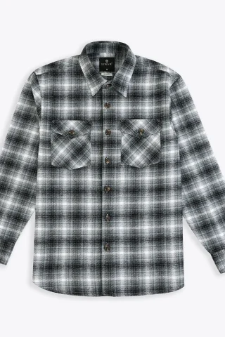 Relaxed Fit Flannel Overshirt