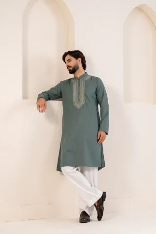 Platinum Embroidered Panjabi for Men