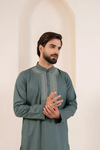 Platinum Embroidered Panjabi for Men