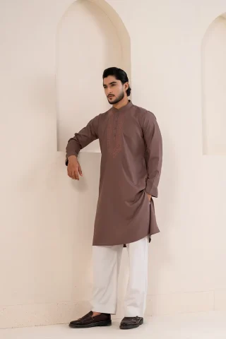 Platinum Embroidered Panjabi for Men