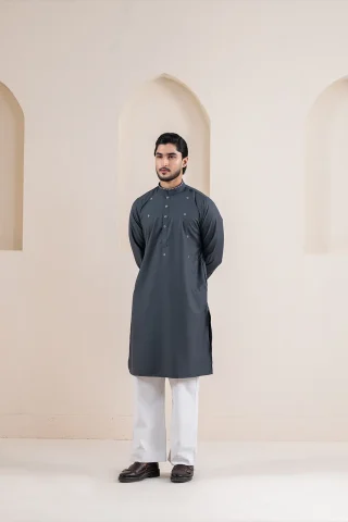 Platinum Embroidered Panjabi for Men