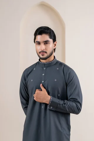 Platinum Embroidered Panjabi for Men