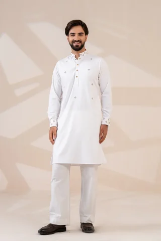Platinum Embroidered Panjabi for Men