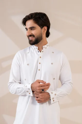 Platinum Embroidered Panjabi for Men