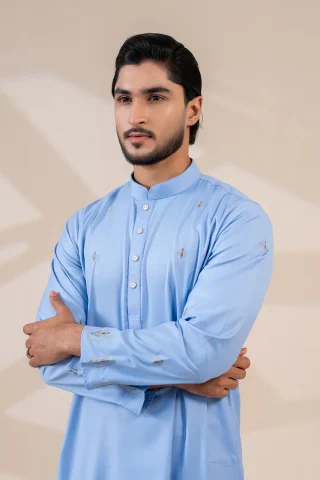 Platinum Embroidered Panjabi for Men