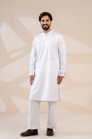 Platinum Embroidered Panjabi for Men