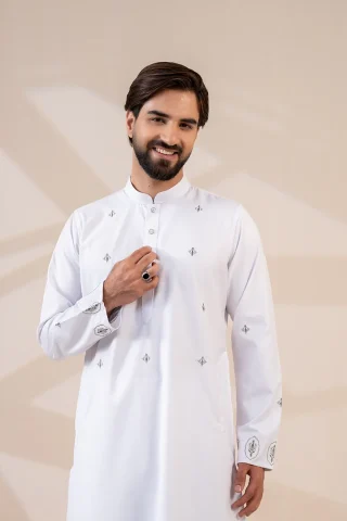 Platinum Embroidered Panjabi for Men