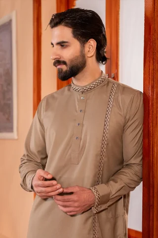 Platinum Embroidered Panjabi for Men