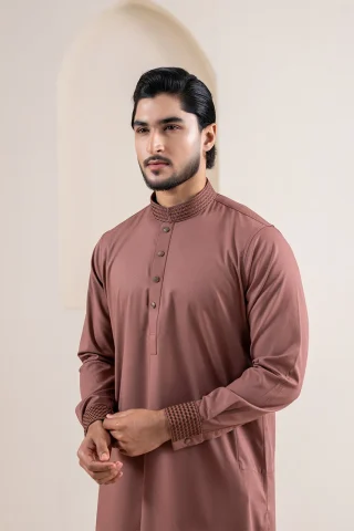 Designer Bamboo Panjabi Men close view