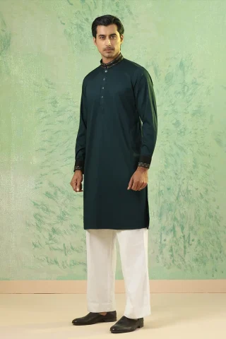 Platinum Embroidered Panjabi for Men