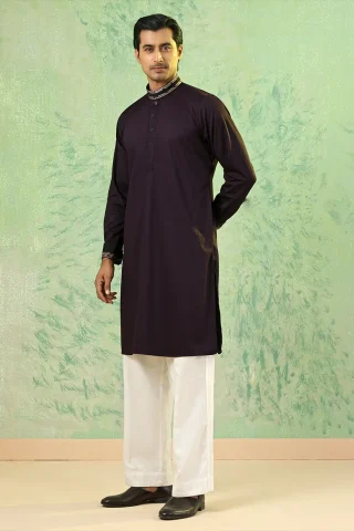Platinum Embroidered Panjabi for Men