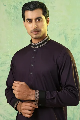 Platinum Embroidered Panjabi for Men