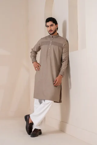 Platinum Embroidered Panjabi for Men