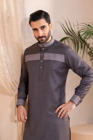Premium Bamboo Panjabi Men semi close view