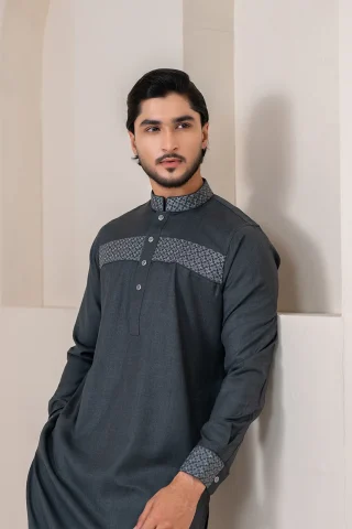 Platinum Embroidered Panjabi for Men