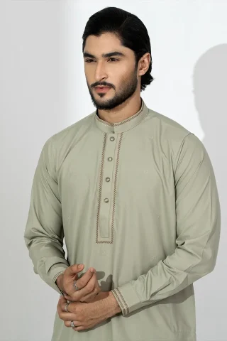 Platinum Embroidered Panjabi for Men