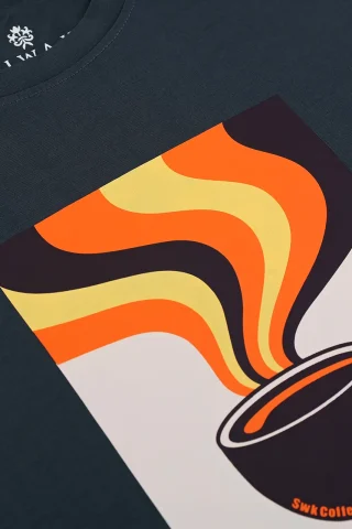 Mercerized Cotton Printed T-shirt for Men