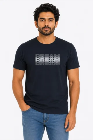 Mercerized Cotton Printed T-shirt for Men