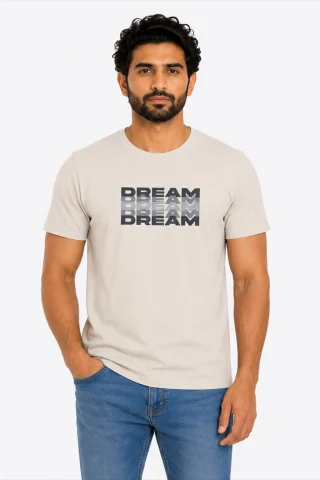 Mercerized Cotton Printed T-shirt for Men