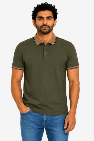 casual PK polo shirt full front view