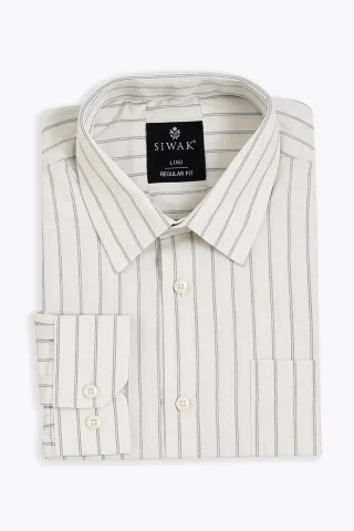 Formal shirt for men with full sleeves folded