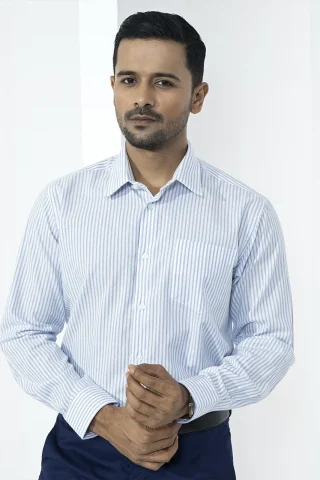 Formal striped shirt for men
