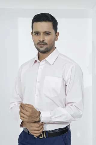 Soft Light Pink shirt for men