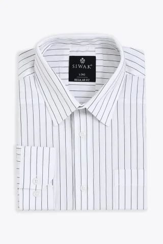White striped shirt pattern detail