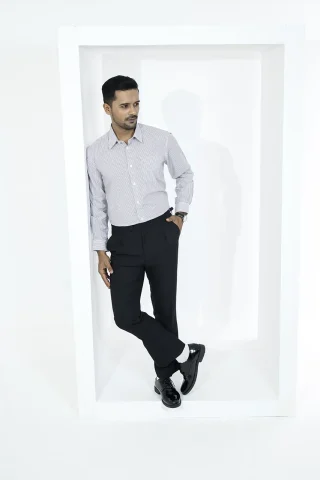 Striped formal shirt for men
