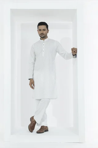 Classic Printed Panjabi for Men